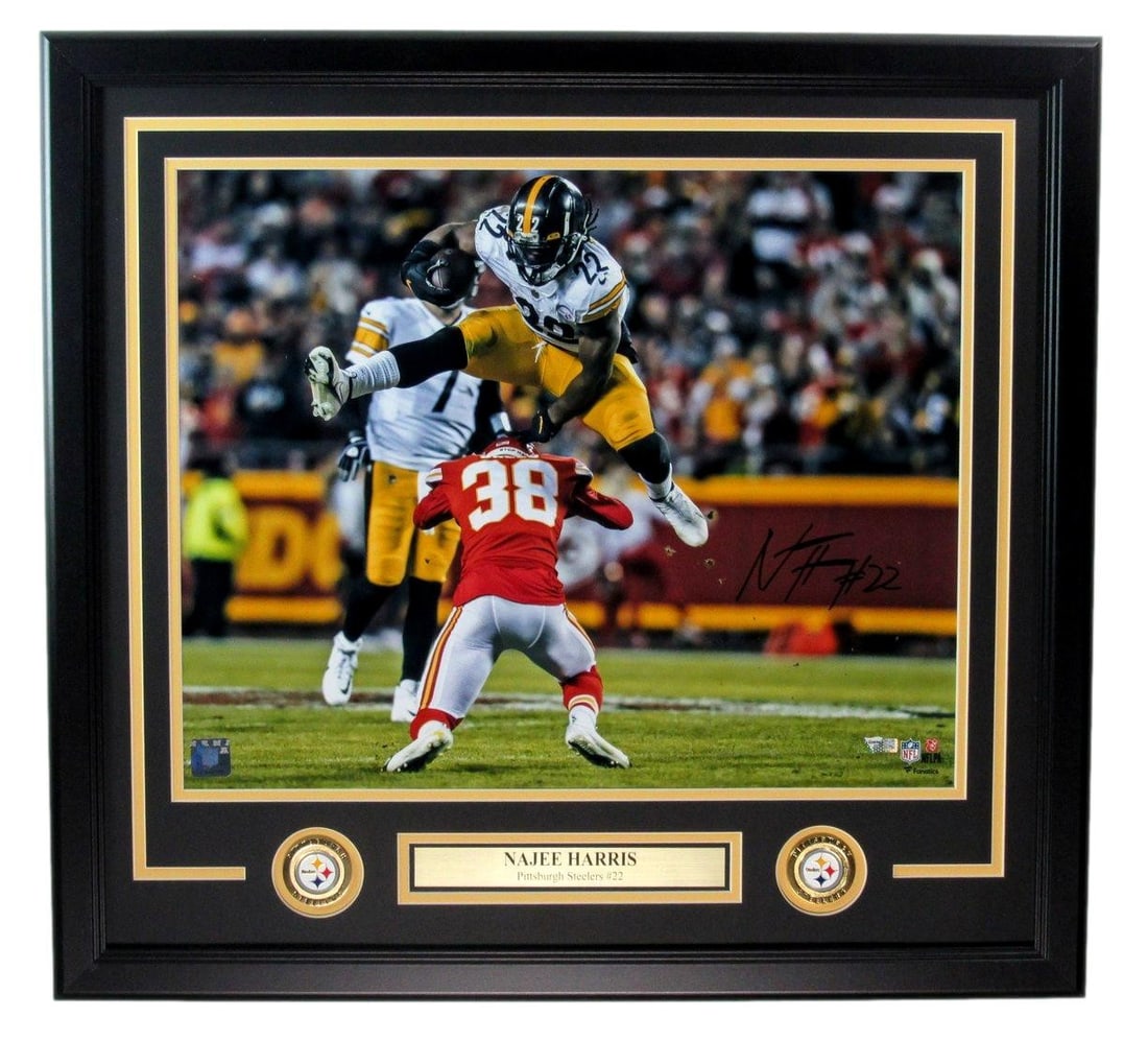 Najee Harris Signed 16x20 Framed Photo Steelers Fanatics Authentic (1 of 4)