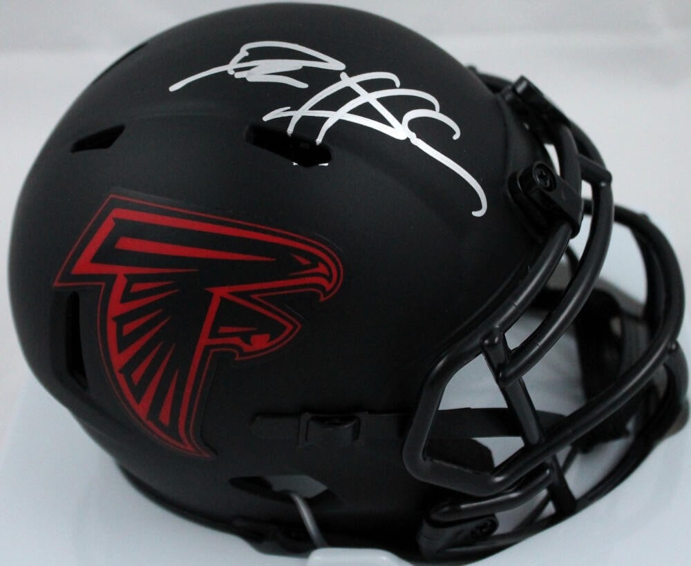 Deion Sanders Signed Atlanta Falcons Mini Helmet Beckett Authentic (1 of 5)