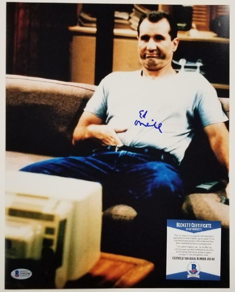 Ed O'Neill Signed 11x14 Photo Married With Children Beckett Authentic: Ed O'Neill Signed 11x14 Photo Married With Children Beckett Authentic Capture a piece of television history with this Ed O'Neill signed 11x14 photo from the iconic show 'Married With Children'. This o