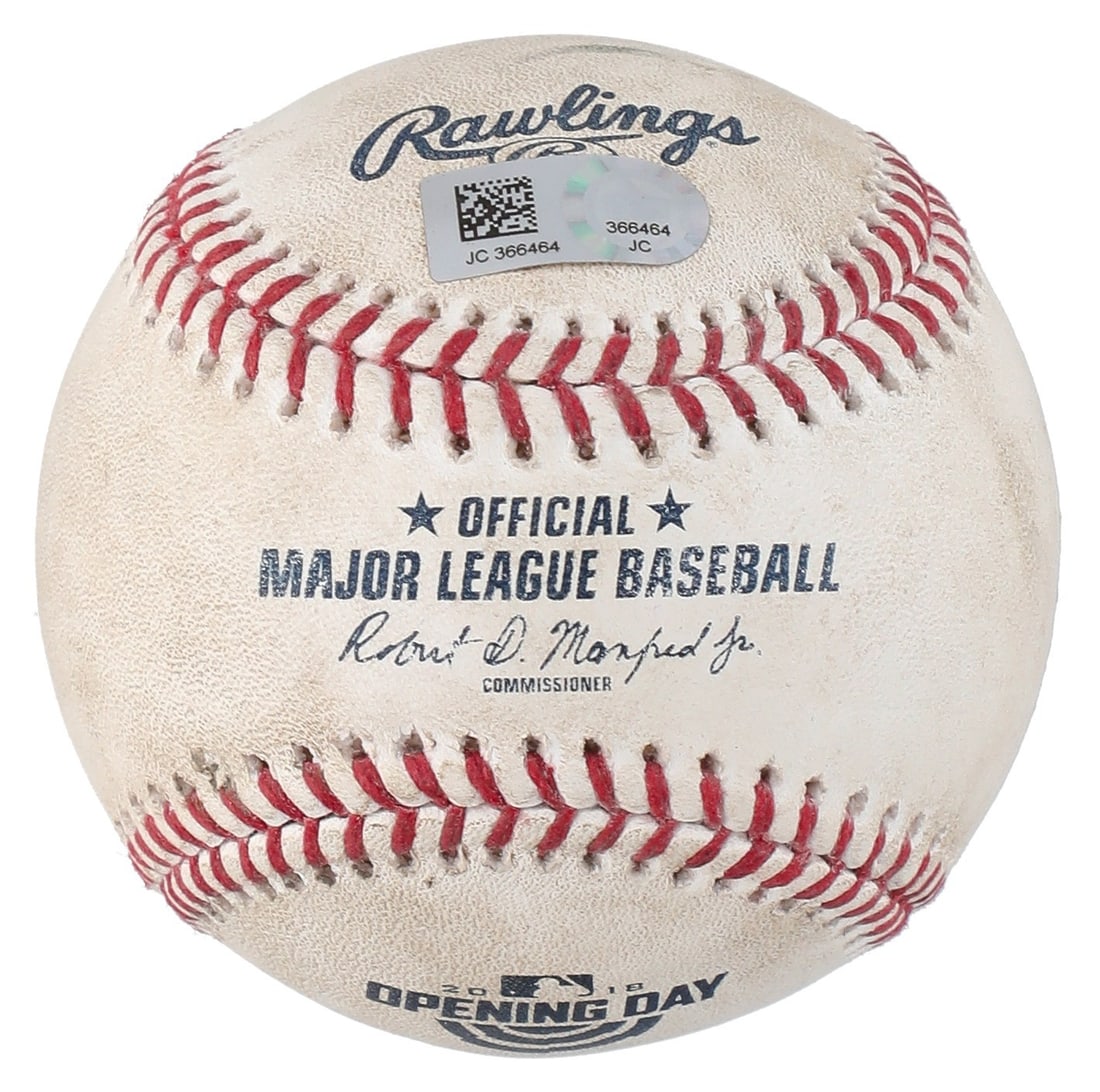 Shohei Ohtani MLB Debut Game Used Baseball March 29 2018 MLB Authenticated (1 of 6)