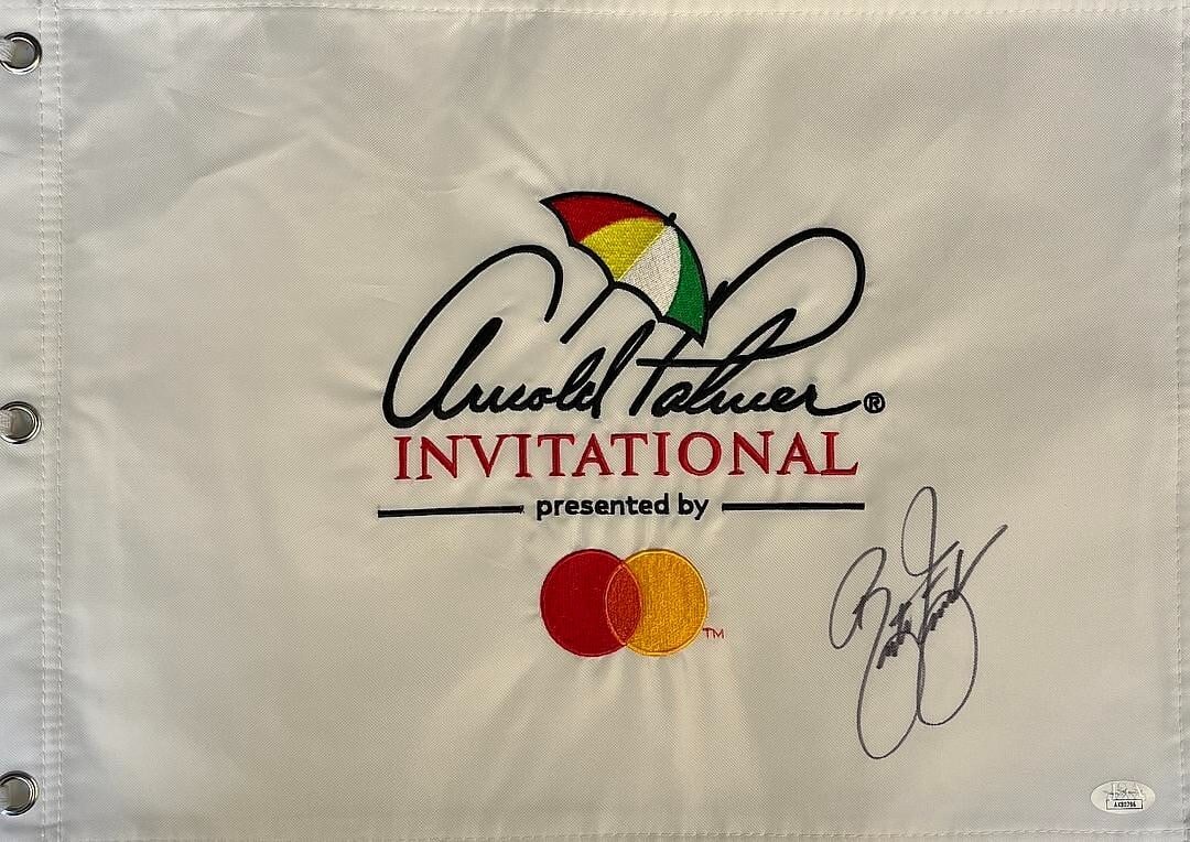 Rickie Fowler Signed Arnold Palmer Invitational Flag JSA AK80796 (1 of 2)