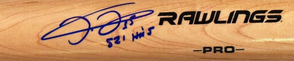 Frank Thomas Signed Rawlings Baseball Bat Beckett Authenticated 521 HRs (1 of 4)