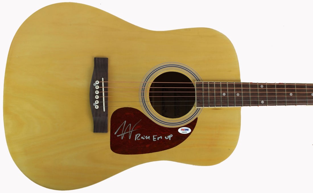 Austin Webb Raise Em Up Signed Acoustic Guitar PSA/DNA COA #AA86780 (1 of 3)