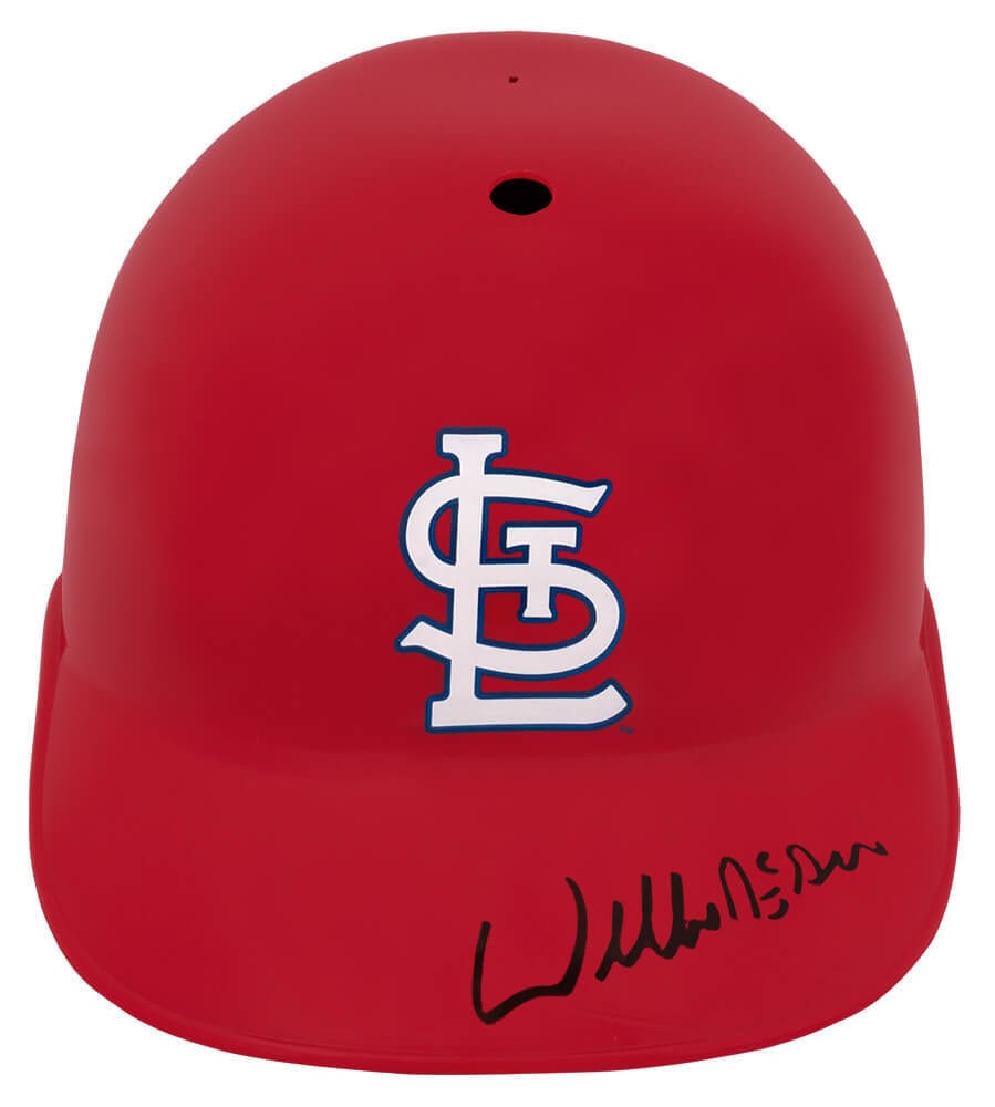 Willie McGee Signed St. Louis Cardinals Replica Helmet with COA (1 of 1)