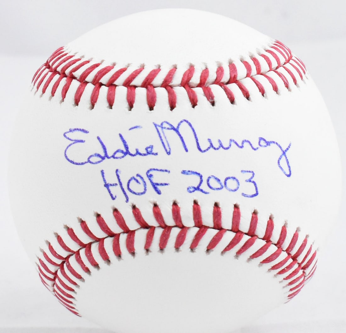 Eddie Murray Autographed Rawlings OML Baseball HOF Beckett Authenticated (1 of 3)