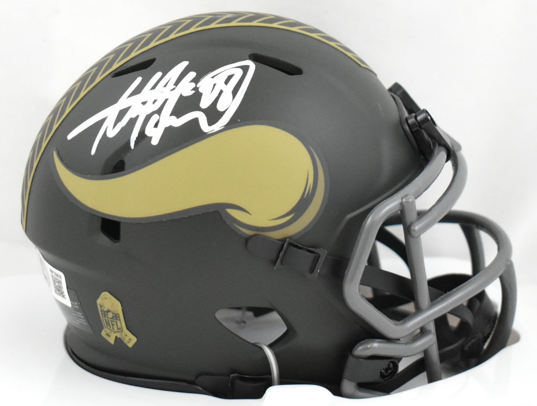 Adrian Peterson Signed Vikings Mini Helmet Beckett Authenticated (1 of 3)