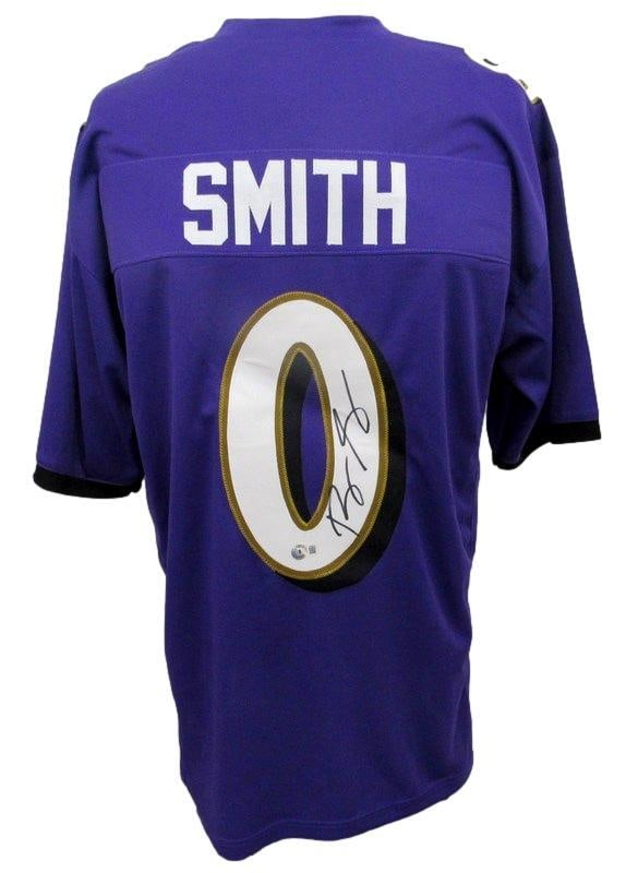 Roquan Smith Signed Purple Custom Jersey Baltimore Ravens BAS Beckett (1 of 5)