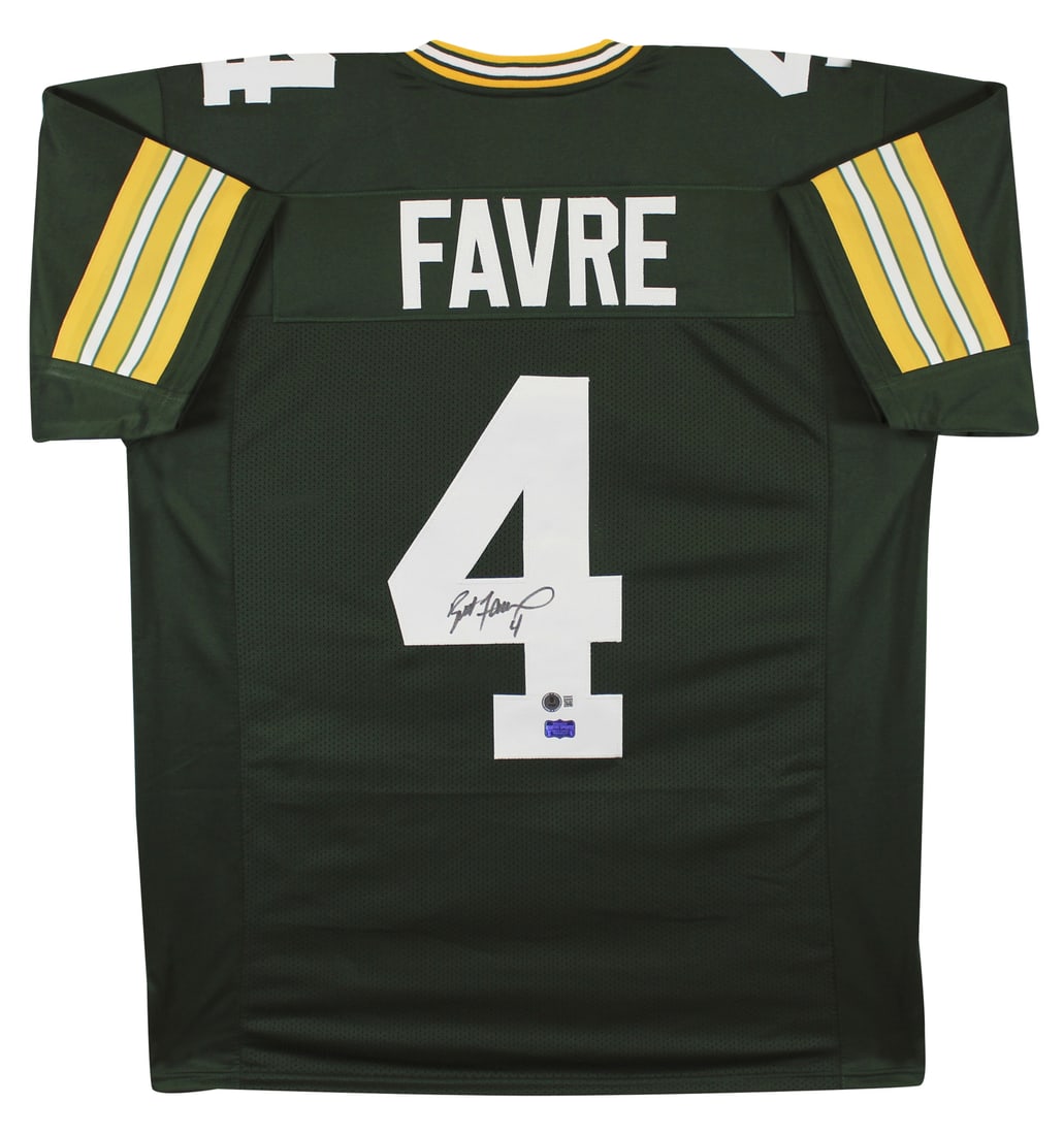 Brett Favre Signed Green Pro Style Jersey BAS Authenticated (1 of 3)