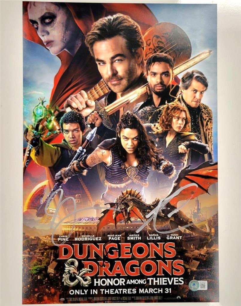 Dungeons & Dragons Signed 12x18 Photo by Rodriguez Smith Head Beckett Authenticated (1 of 6)