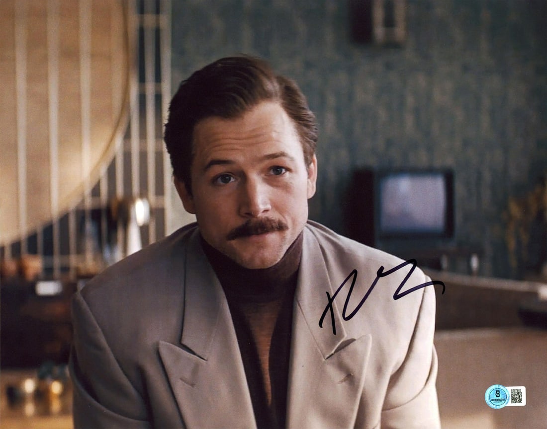 Taron Egerton Signed Tetris 11x14 Photo with BAS Authentication (1 of 1)