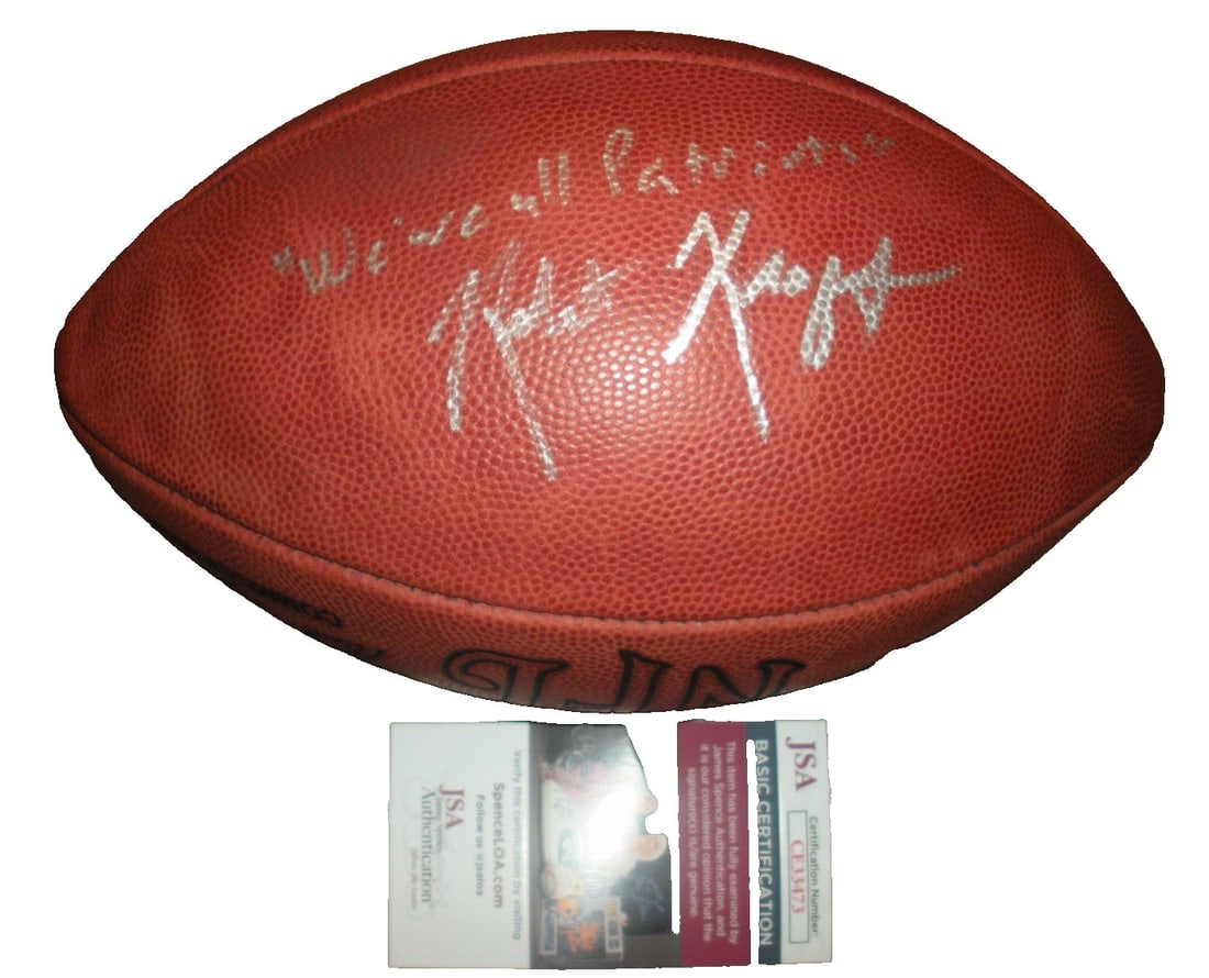 Robert Kraft Signed New England Patriots NFL Football with JSA COA (1 of 2)
