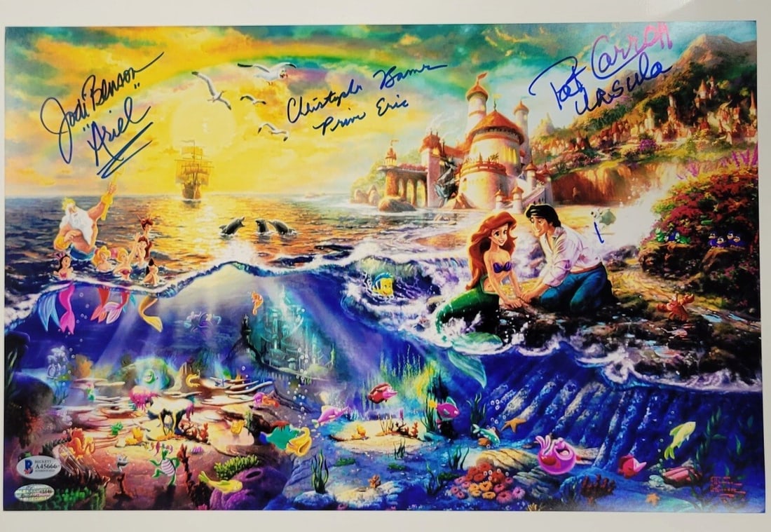 Jodi Benson Signed Little Mermaid 11x17 Photo Authenticated by Beckett (1 of 4)