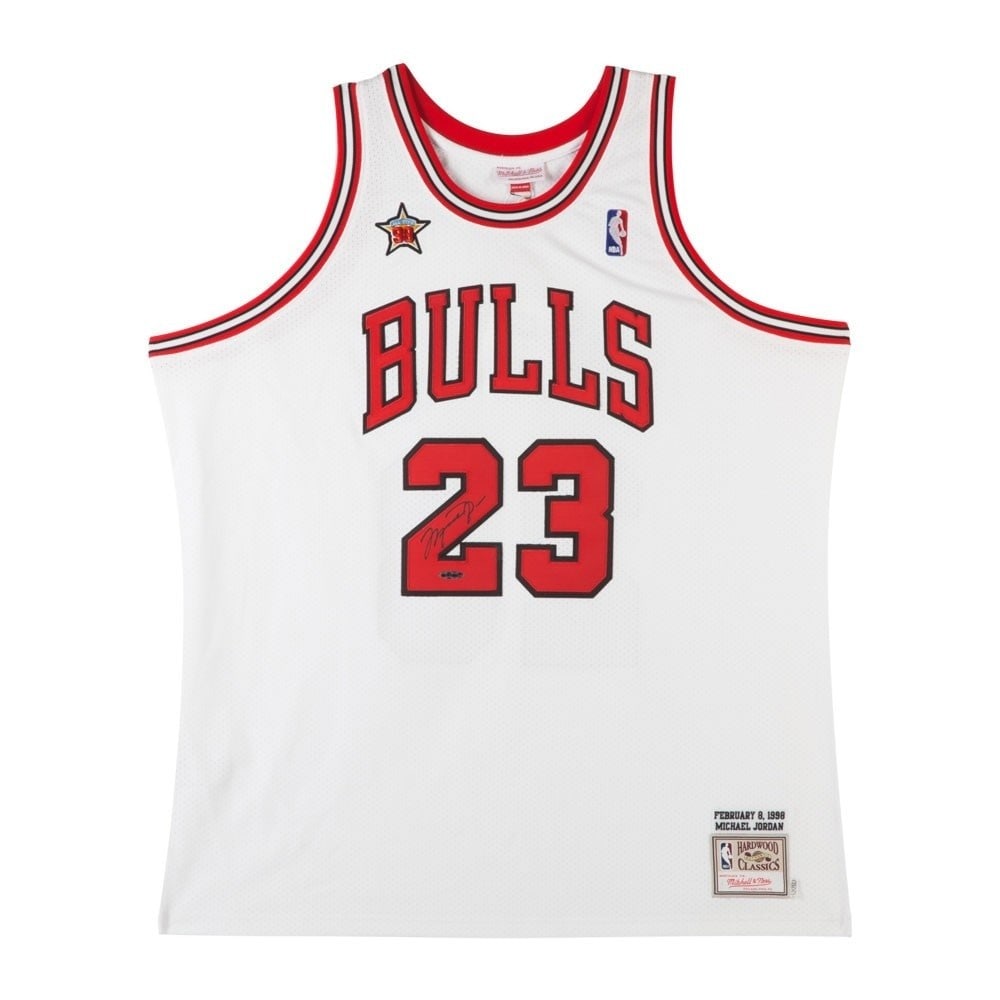 Michael Jordan Autographed 1998 Bulls All-Star Jersey Upper Deck Authenticated: Michael Jordan Autographed 1998 Bulls All-Star Jersey Upper Deck Authenticated This is a Michael Jordan signed autographed 1998 Mitchell & Ness All-Star jersey from his time with the Chicago Bulls. Th