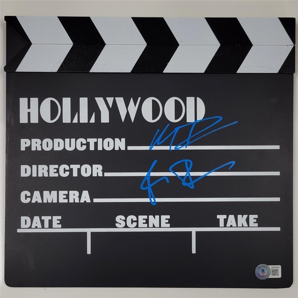 Duffer Brothers Signed Clapper Board Stranger Things Beckett Authenticated: Duffer Brothers Signed Clapper Board Stranger Things Beckett Authenticated This original Duffer Brothers signed Director's Clapper Clap Board is a must-have for fans of the acclaimed show Stranger Thi