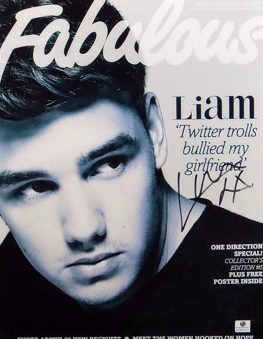 Liam Payne Signed 11X14 Fabulous Magazine Photo Authentic GAI (1 of 1)