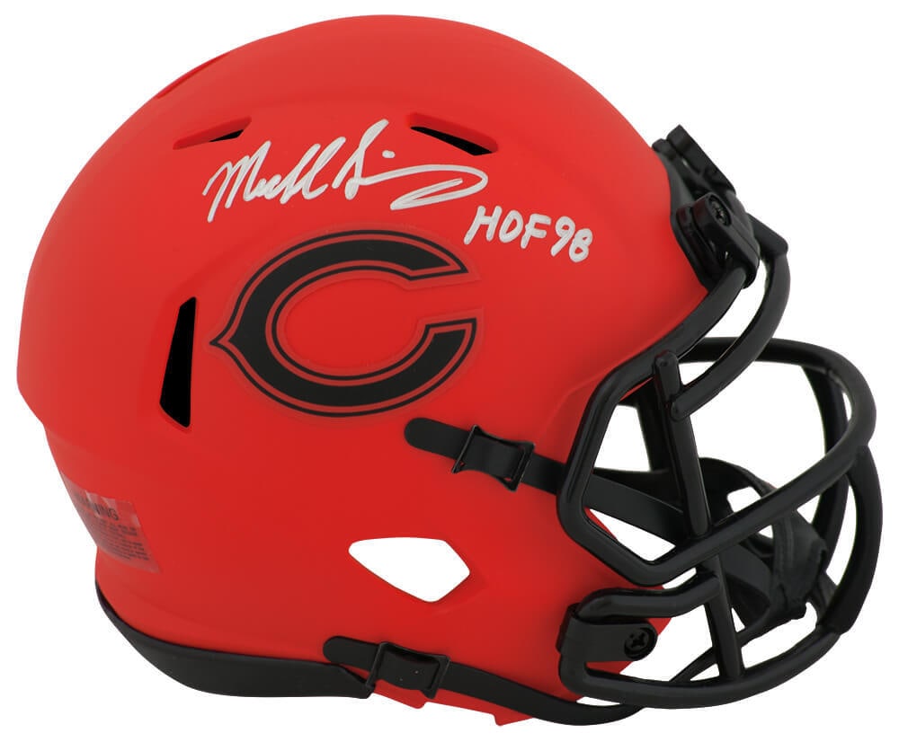 Mike Singletary Signed Bears RAVE Mini Helmet HOF 98 COA (1 of 1)