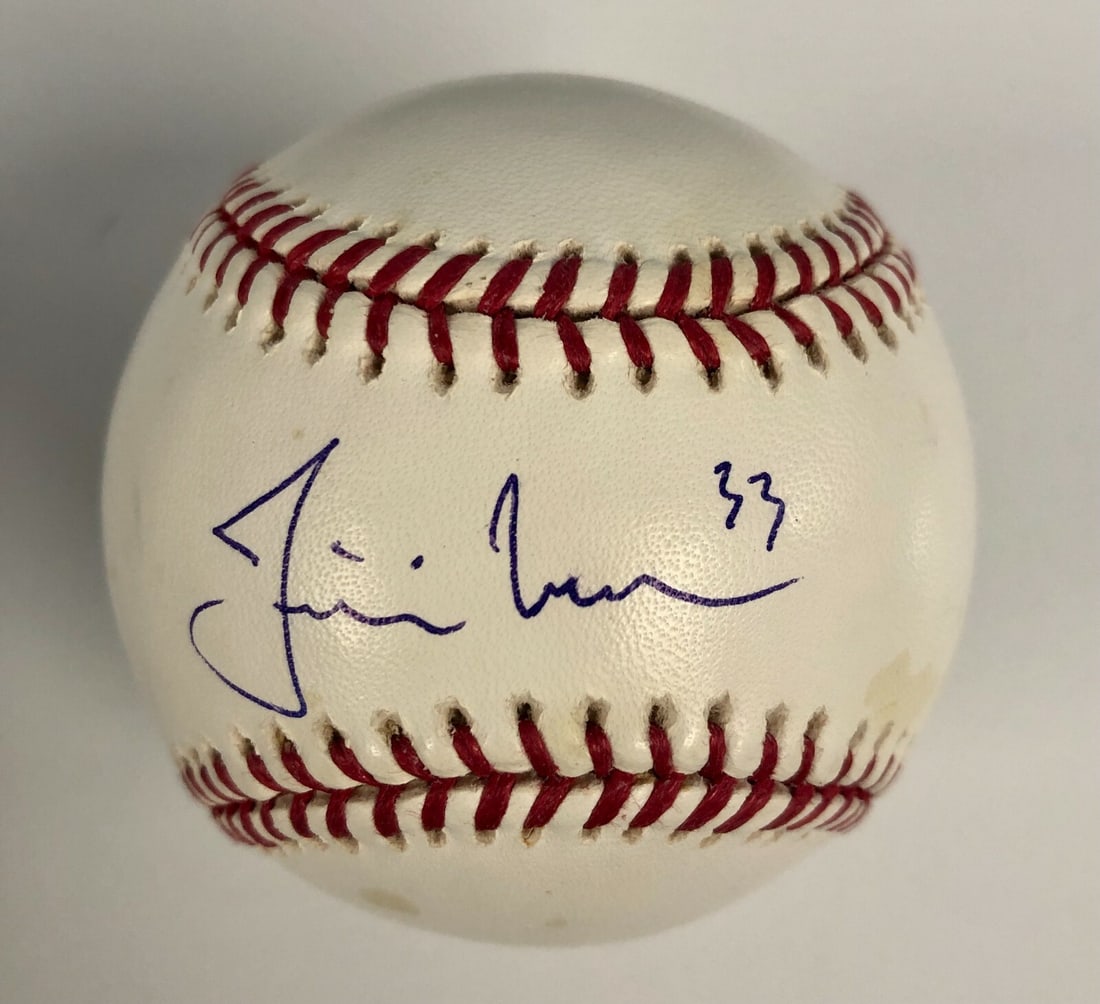 Justin Morneau Signed MLB Baseball JSA Authenticated Twins (1 of 2)