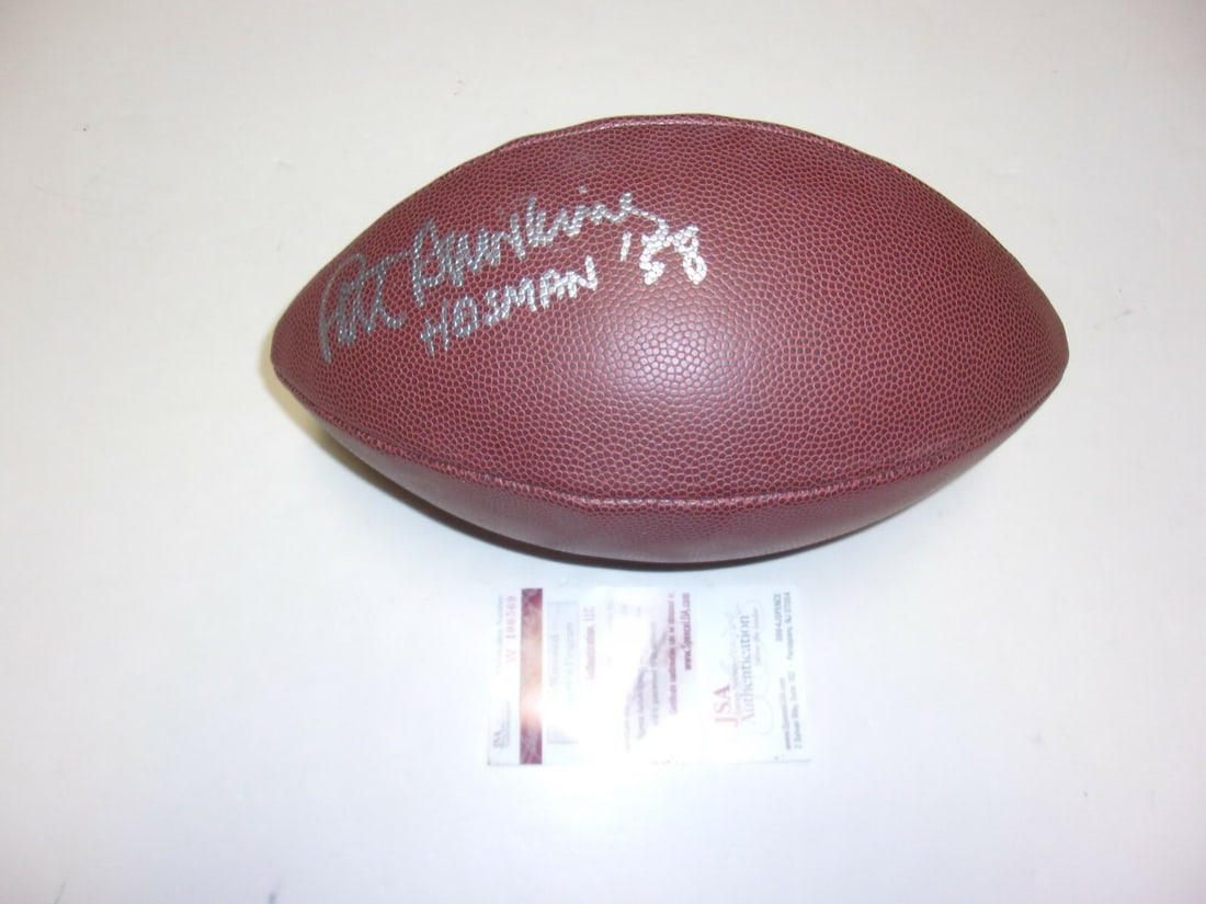 Pete Dawkins Signed Football Heisman 1958 Army Black Knights JSA COA (1 of 1)