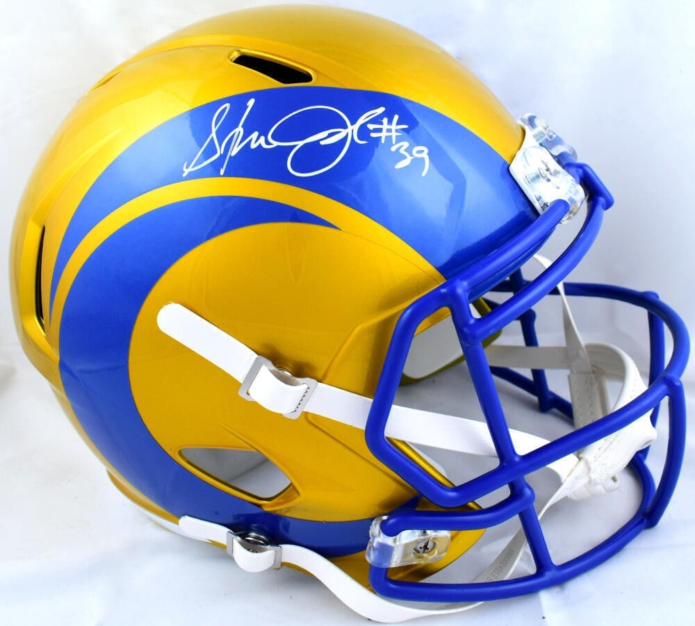 Steven Jackson Signed St. Louis Rams Flash Speed Helmet Beckett Authenticated (1 of 5)