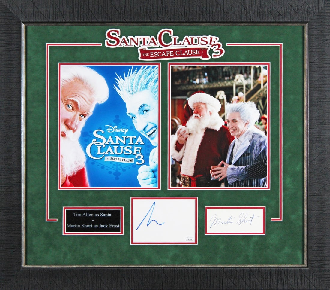 Tim Allen Martin Short Signed Framed Display The Santa Clause 3 Beckett COA (1 of 3)