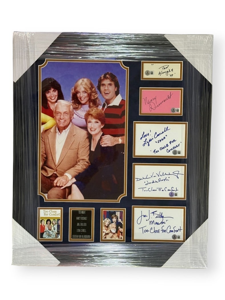 Too Close For Comfort Signed Cast Cuts Framed 22x26 Beckett Authenticated (1 of 4)