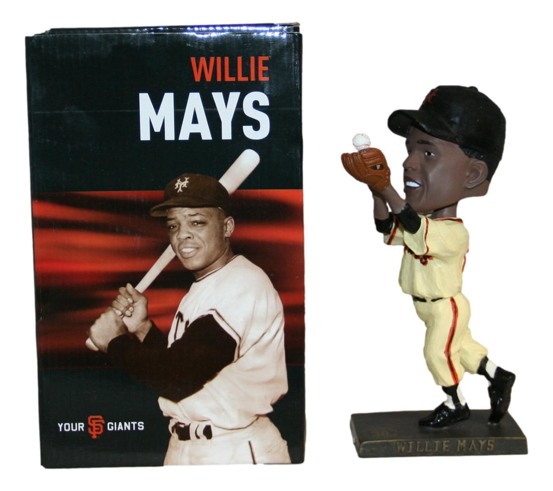 Willie Mays The Catch San Francisco Giants Bobblehead NIB MLB (1 of 5)