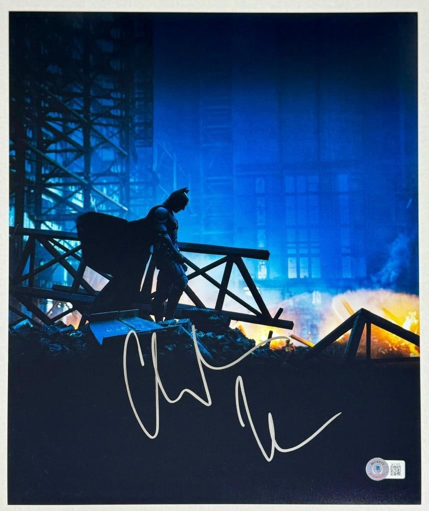 Christian Bale Autographed Batman Dark Knight 11x14 Photo Beckett Certified (1 of 3)