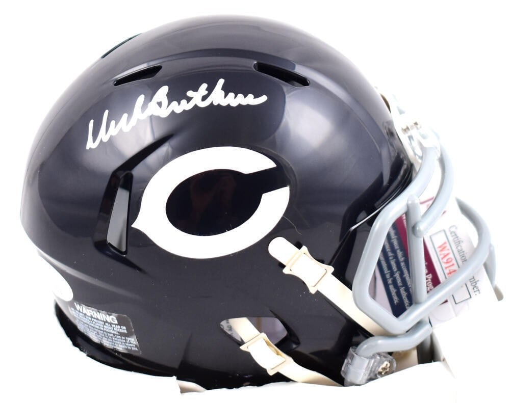 Dick Butkus Autographed Chicago Bears Mini Helmet JSA Authentication (1 of 3)