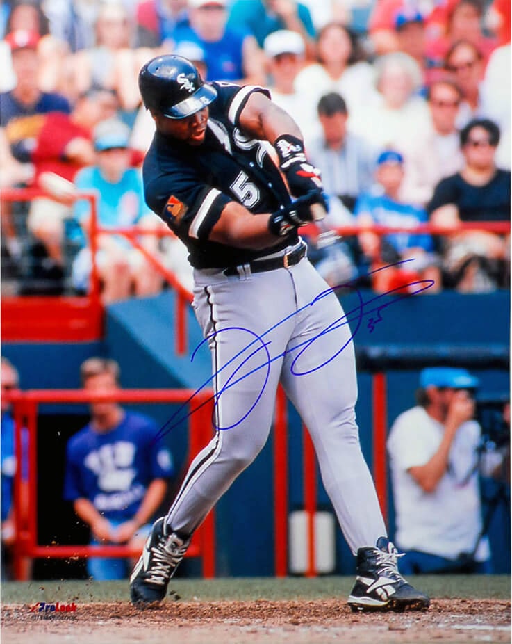 Frank Thomas Signed Chicago White Sox 16x20 Action Photo with COA (1 of 1)
