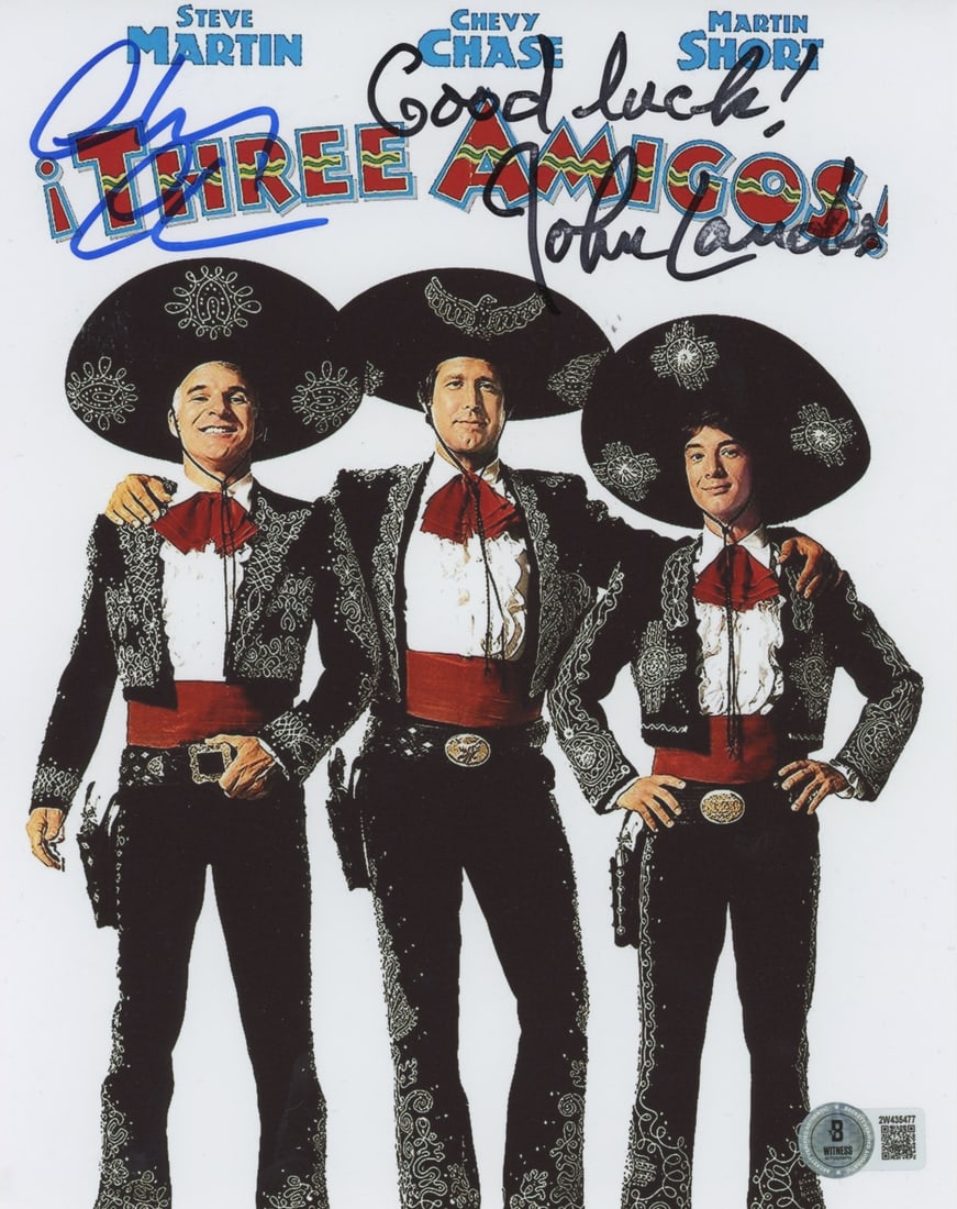 Chevy Chase John Landis Signed 8x10 Photo Three Amigos BAS Authenticated (1 of 1)