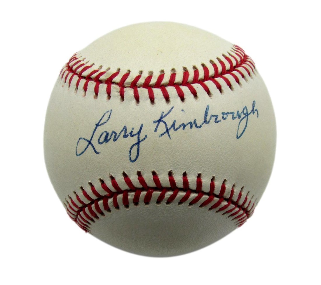 Larry Kimbrough Signed ONL Baseball Philadelphia Stars PSA/DNA Authenticated: Larry Kimbrough Signed ONL Baseball Philadelphia Stars PSA/DNA Authenticated This is a Larry Kimbrough signed Official National League (ONL) baseball from the 1942-48 Negro League Philadelphia Stars.