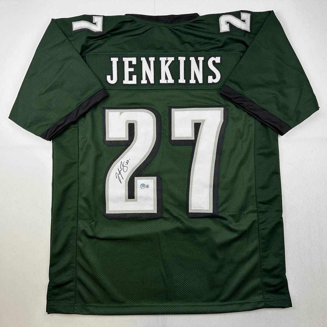 Authentic Autographed Malcolm Jenkins Philadelphia Eagles Green Jersey Beckett COA (1 of 4)