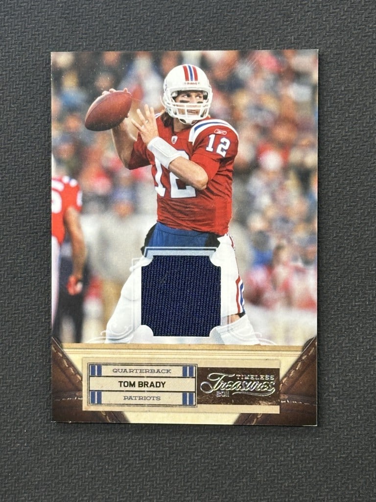 Tom Brady 2011 Timeless Treasures Game Worn Patch Card #96 Patriots (1 of 2)