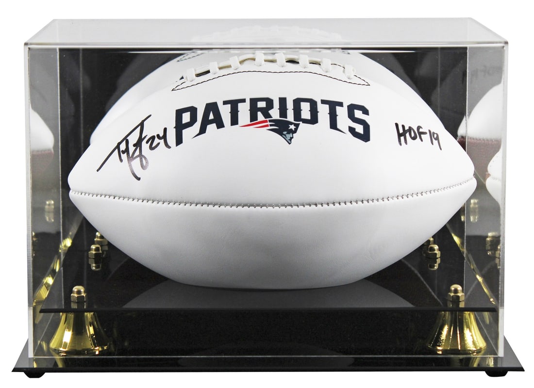 Ty Law Signed Football HOF 19 New England Patriots BAS Authentication (1 of 4)