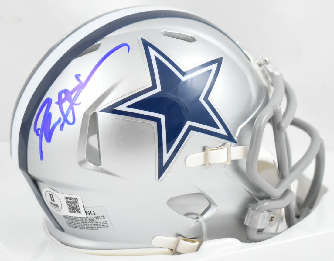 Deion Sanders Signed Dallas Cowboys Mini Helmet Beckett Authenticated (1 of 3)
