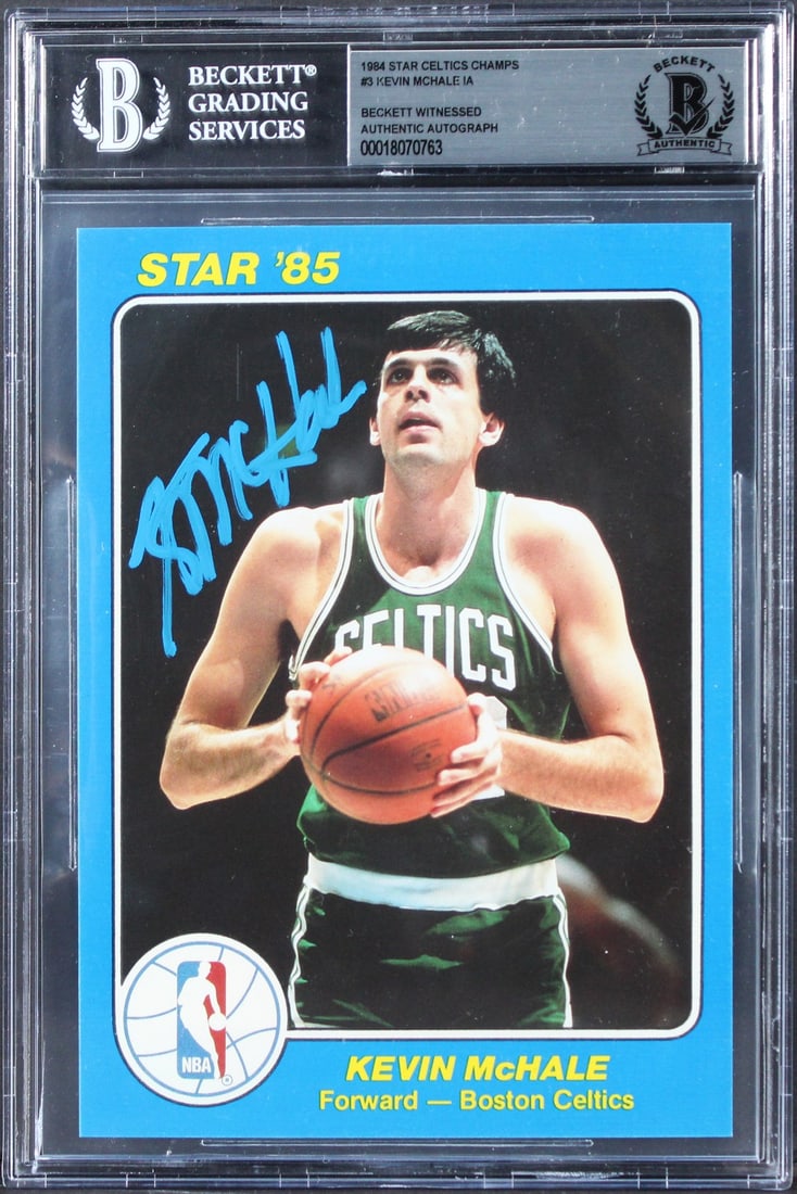 Kevin McHale Signed 1984 Star Court Kings 5x7 Card Beckett Authenticated (1 of 2)