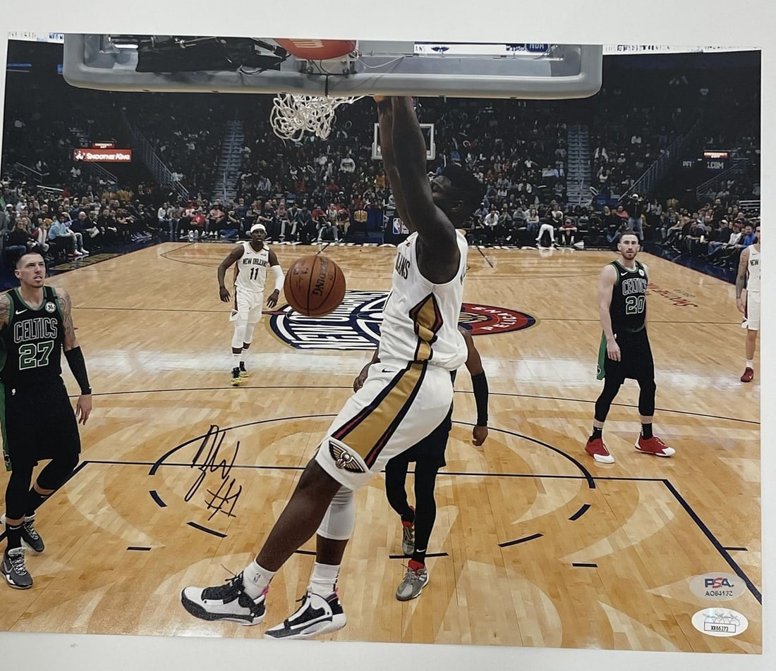 Zion Williamson Autographed 11x14 Photo PSA/DNA New Orleans Pelicans (1 of 2)