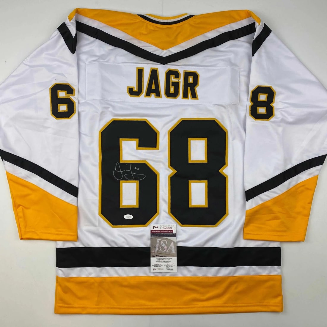 Signed Jaromir Jagr Pittsburgh Penguins Jersey JSA Authenticated (1 of 4)