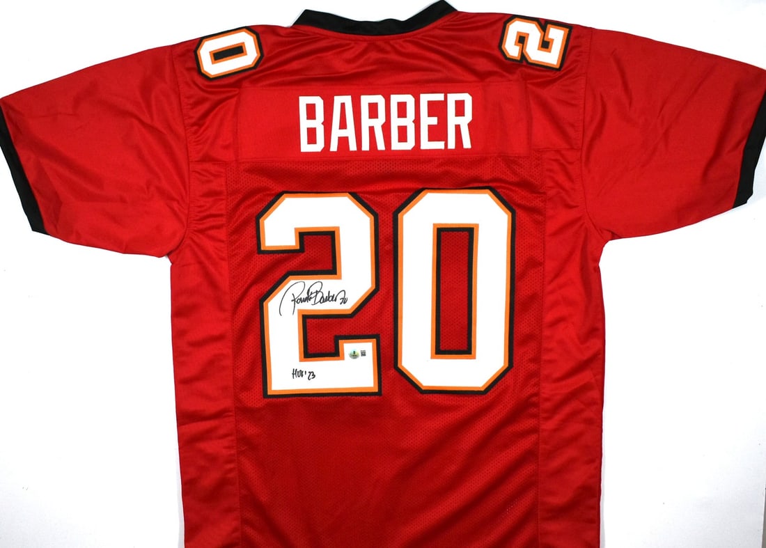 Ronde Barber Signed Tampa Bay Buccaneers Pro Style Jersey HOF Beckett Hologram (1 of 3)