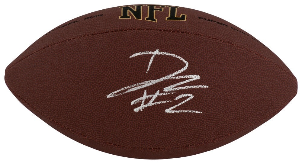 DJ Lagway Signed Wilson Super Grip NFL Football with SS COA (1 of 1)