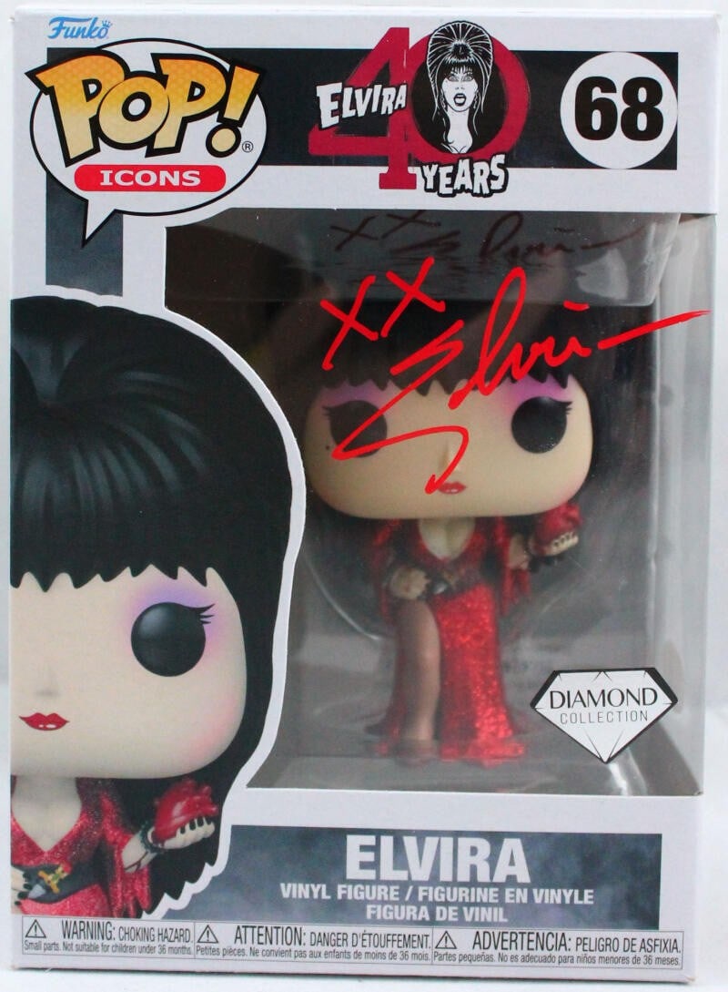 Cassandra Peterson Signed Elvira Funko Pop #68 with JSA Authentication (1 of 5)