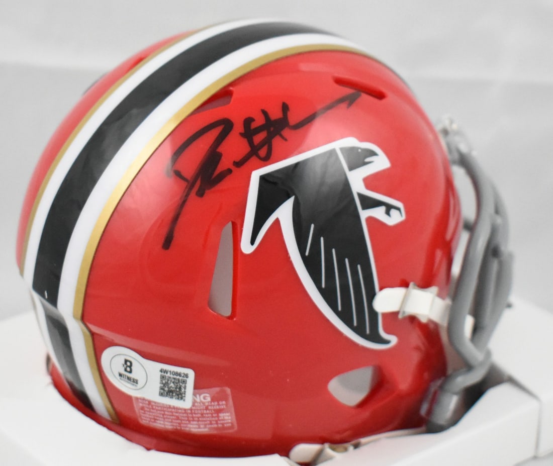 Deion Sanders Autographed Atlanta Falcons Mini Helmet Beckett Authenticated (1 of 3)
