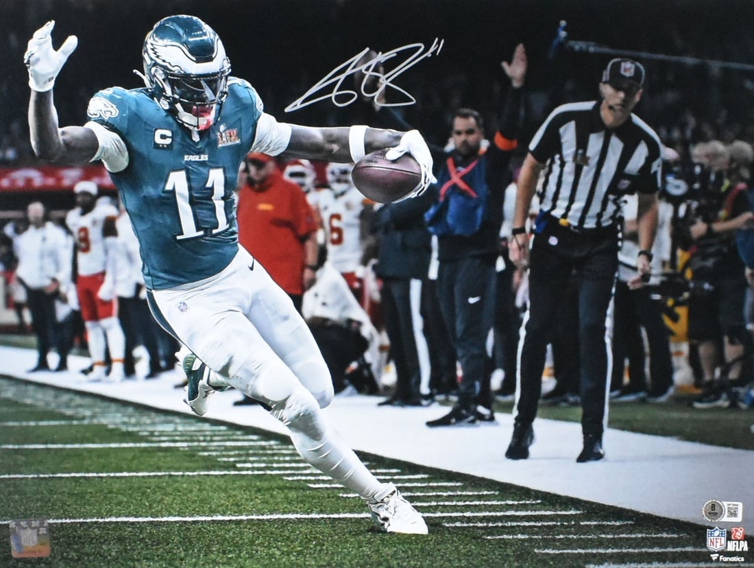 AJ Brown Signed Philadelphia Eagles 16x20 Photo Beckett Authenticated (1 of 2)