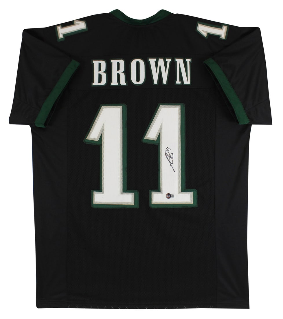 A.J. Brown Signed Black Pro Style Jersey BAS Witnessed Philadelphia Eagles (1 of 3)