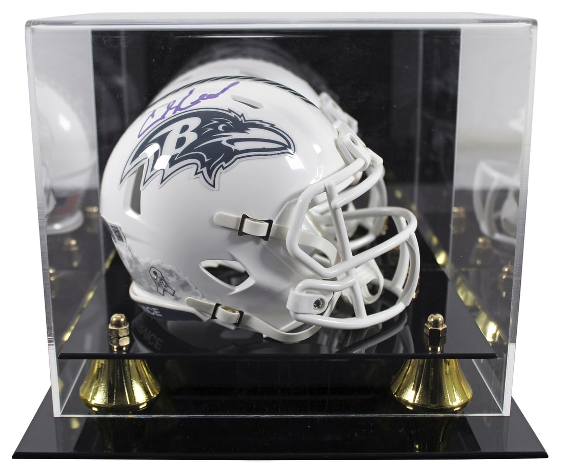 Ed Reed Signed Baltimore Ravens Mini Helmet with Beckett Authentication (1 of 3)
