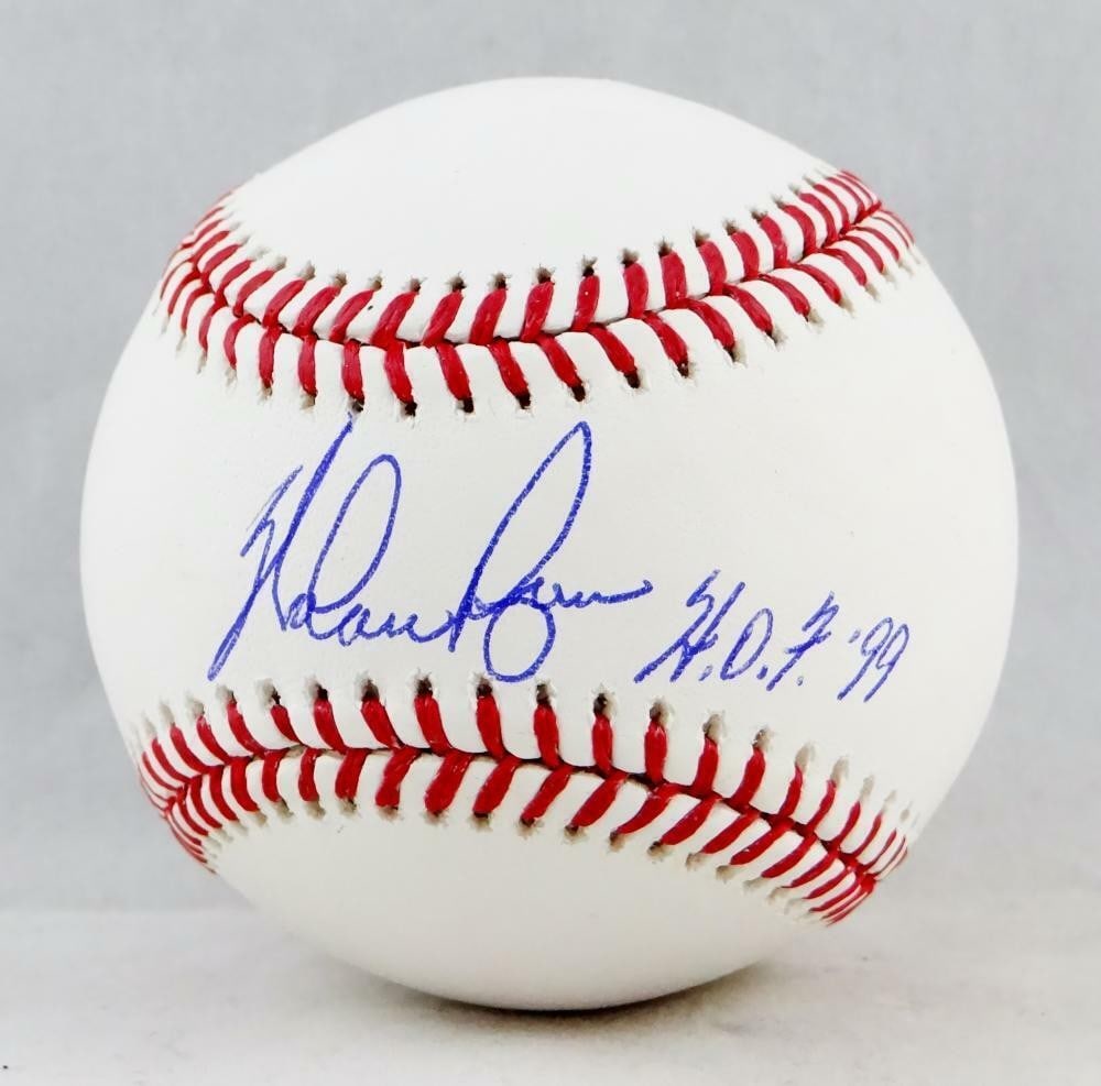 Nolan Ryan Signed Rawlings OML Baseball with HOF AIV Hologram (1 of 3)