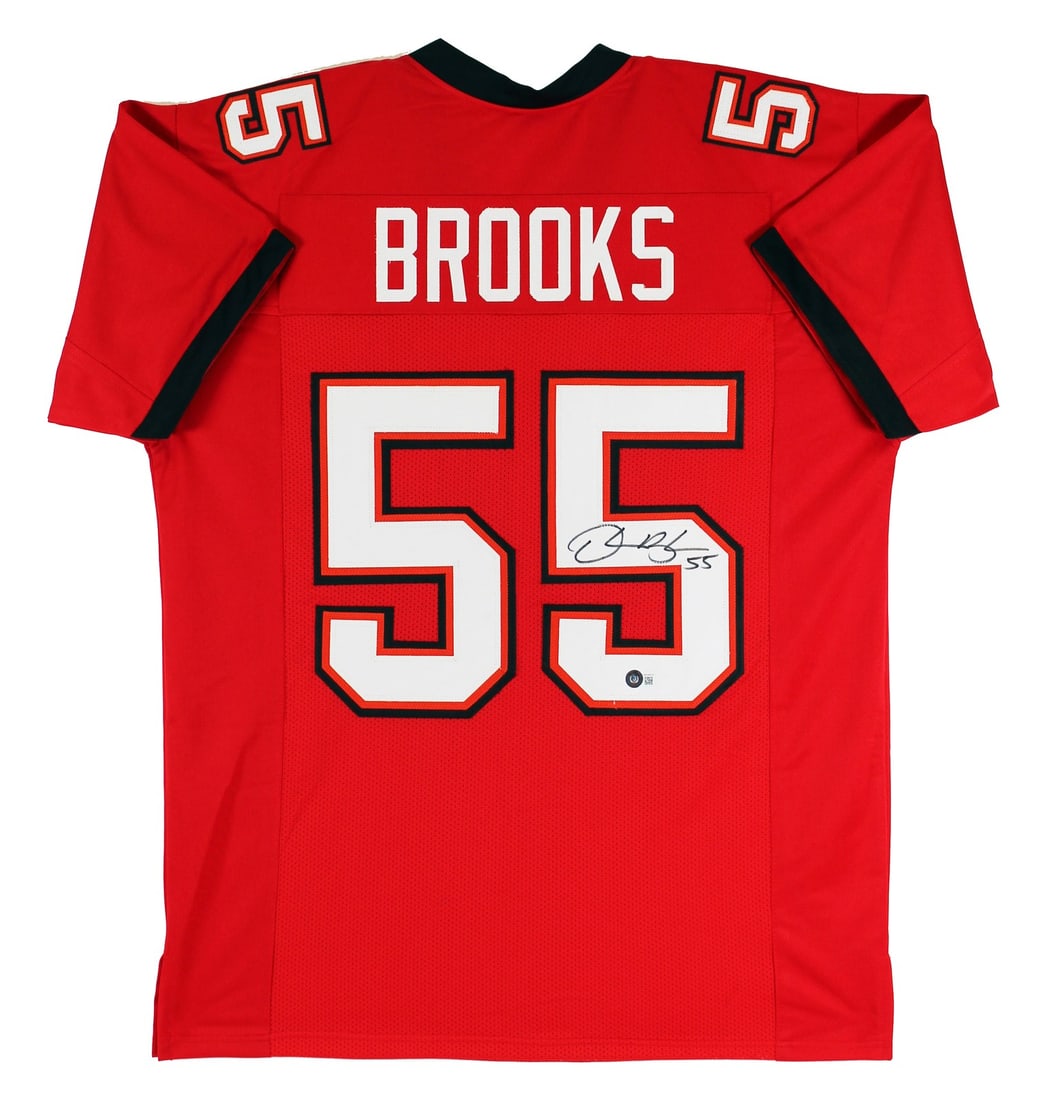 Derrick Brooks Signed Red Pro Style Jersey BAS Witnessed Tampa Bay Buccaneers (1 of 7)