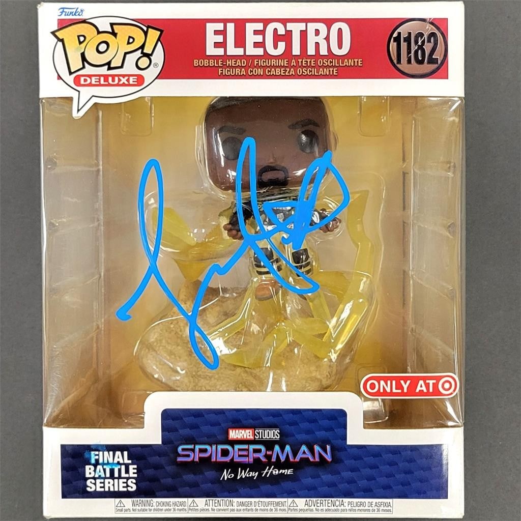 Jamie Foxx Signed Electro Funko Pop 1182 Autographed Spider-Man Beckett (1 of 9)