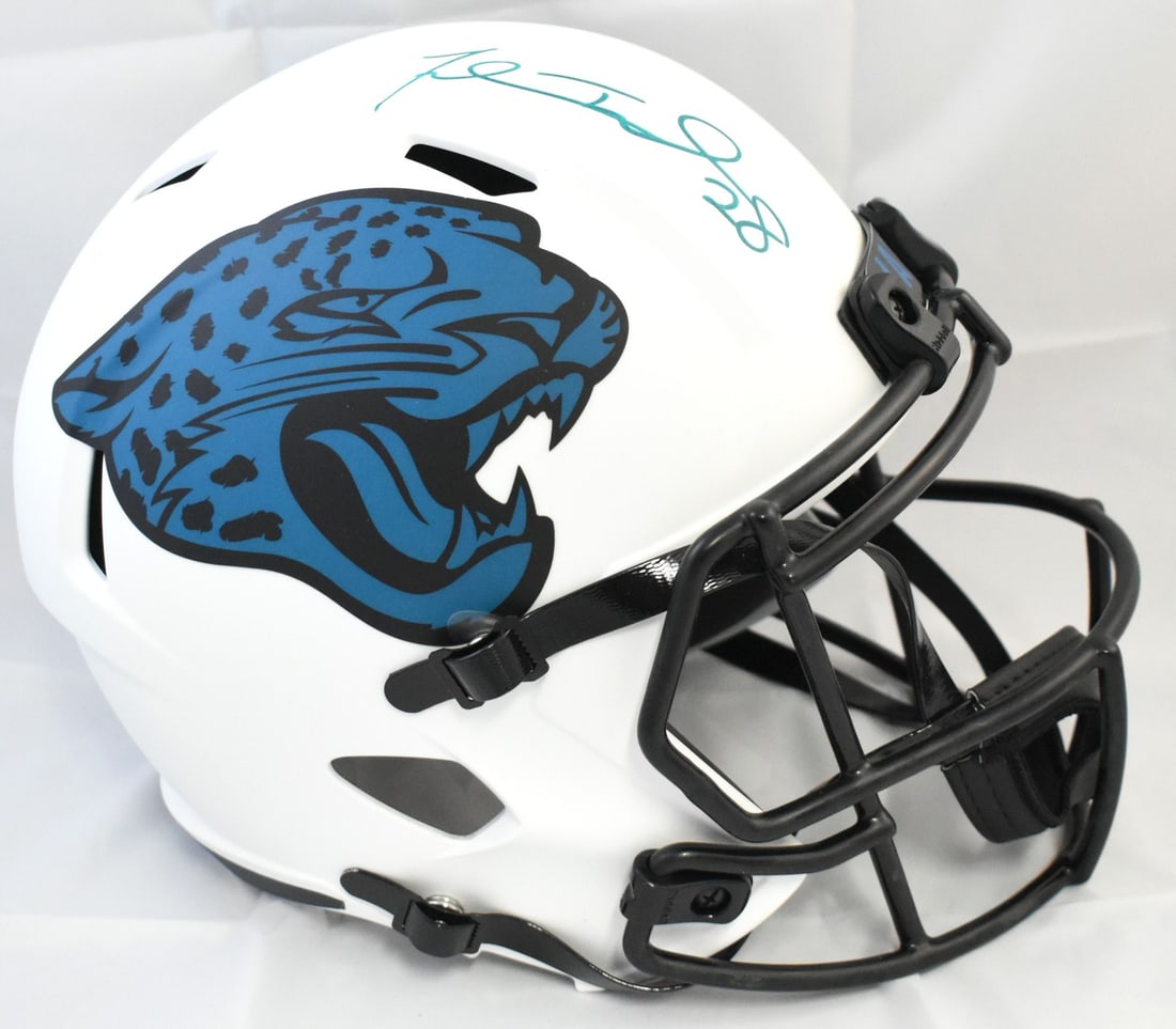 Fred Taylor Autographed Jacksonville Jaguars Eclipse Speed Helmet Beckett Holo (1 of 4)