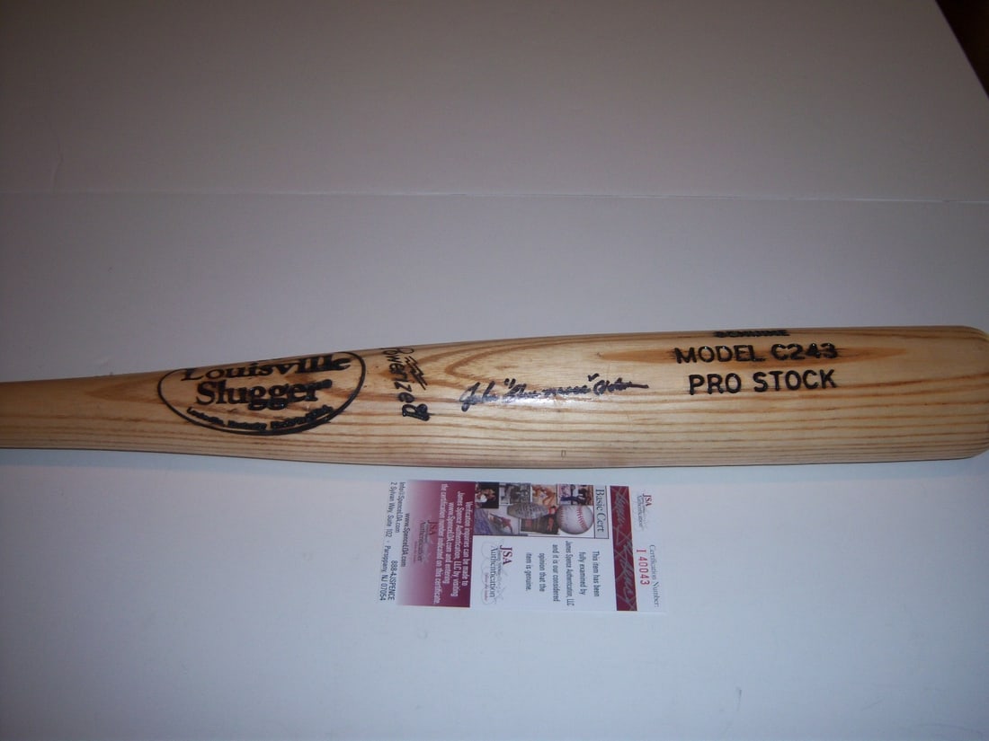 John Blue Moon Odom Signed MLB Bat with JSA COA (1 of 1)